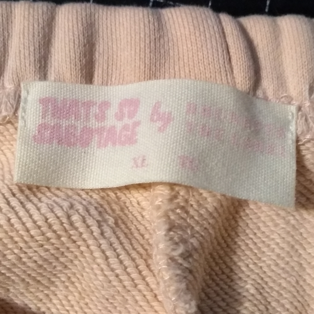 NWT Brunette the Label x That's So Savage Peach Cream Fleece Jogger Pant… - Picture 3 of 4